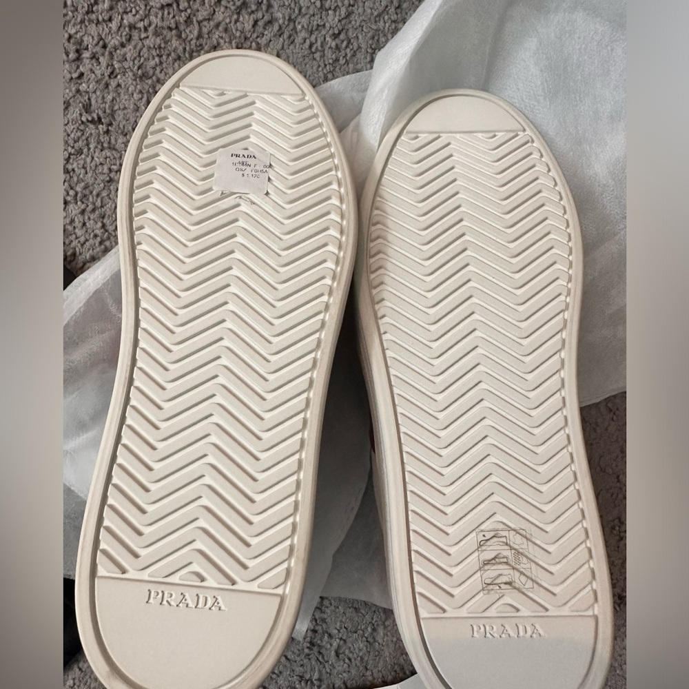 New Prada women calzature donna leather sneakers size 37.5 - Picture 13 of 16